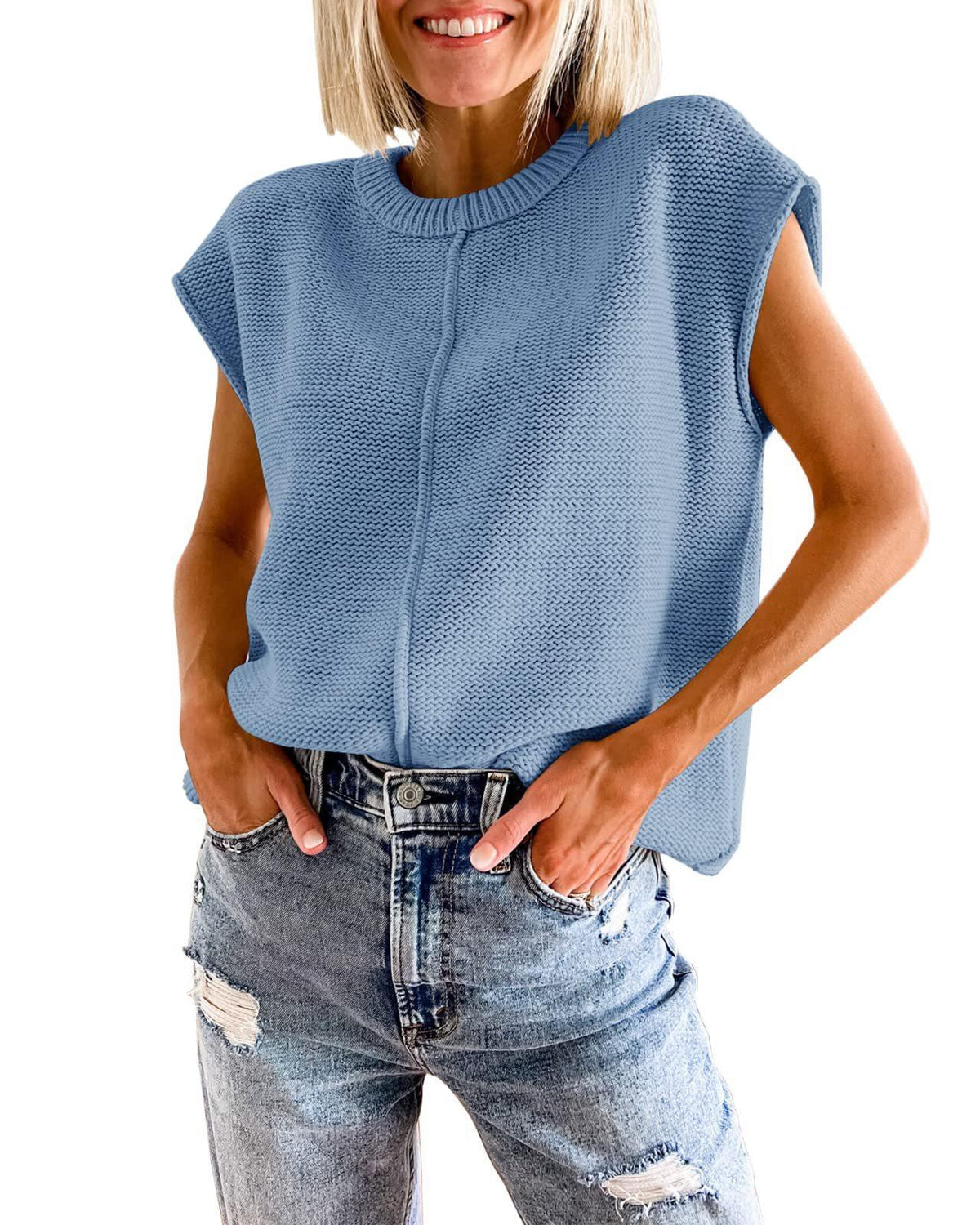 Women Knit Loose Pullover Sweater