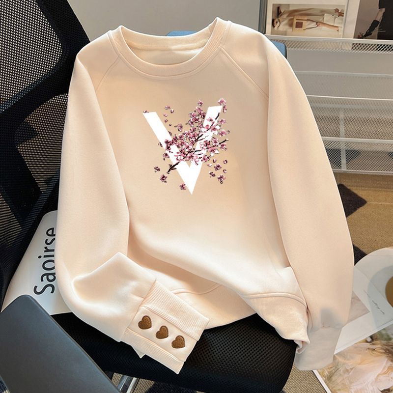Versatile Crew-neck Sweatshirt For Women