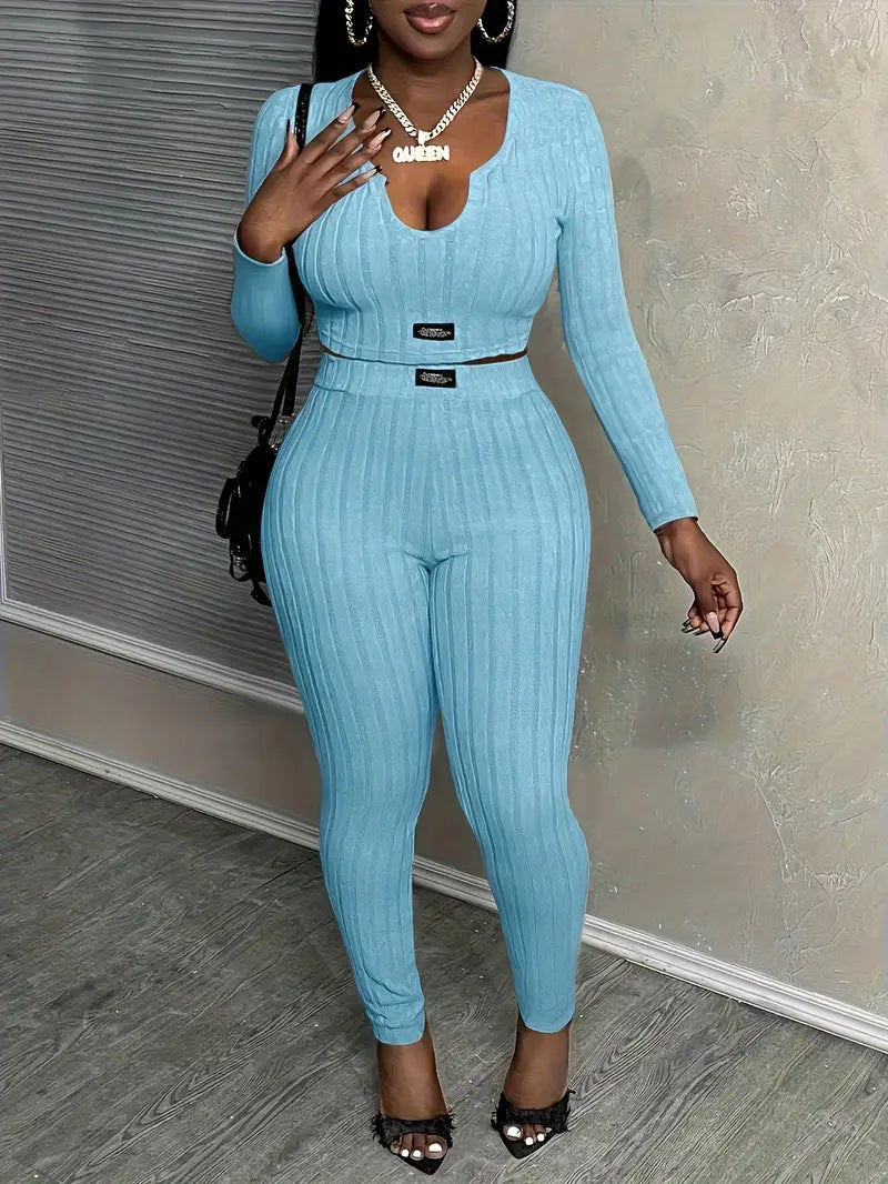Casual And Stylish Two-piece Set For Women