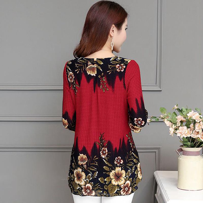 Spring New Women's Loose Long-sleeved Casual Women's Solid Color Fleece Sleeve T-shirt For Women