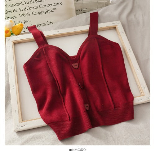 Knit Sweater Is Thinner Knit Small Camisole Women