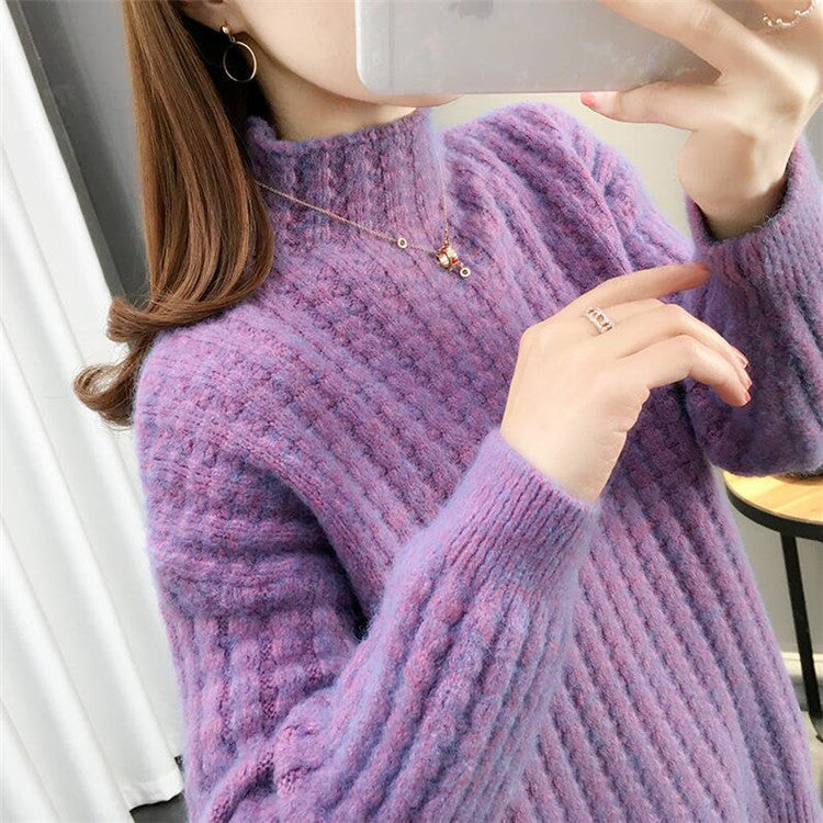 Women Knit Sweater Turtleneck Sweater