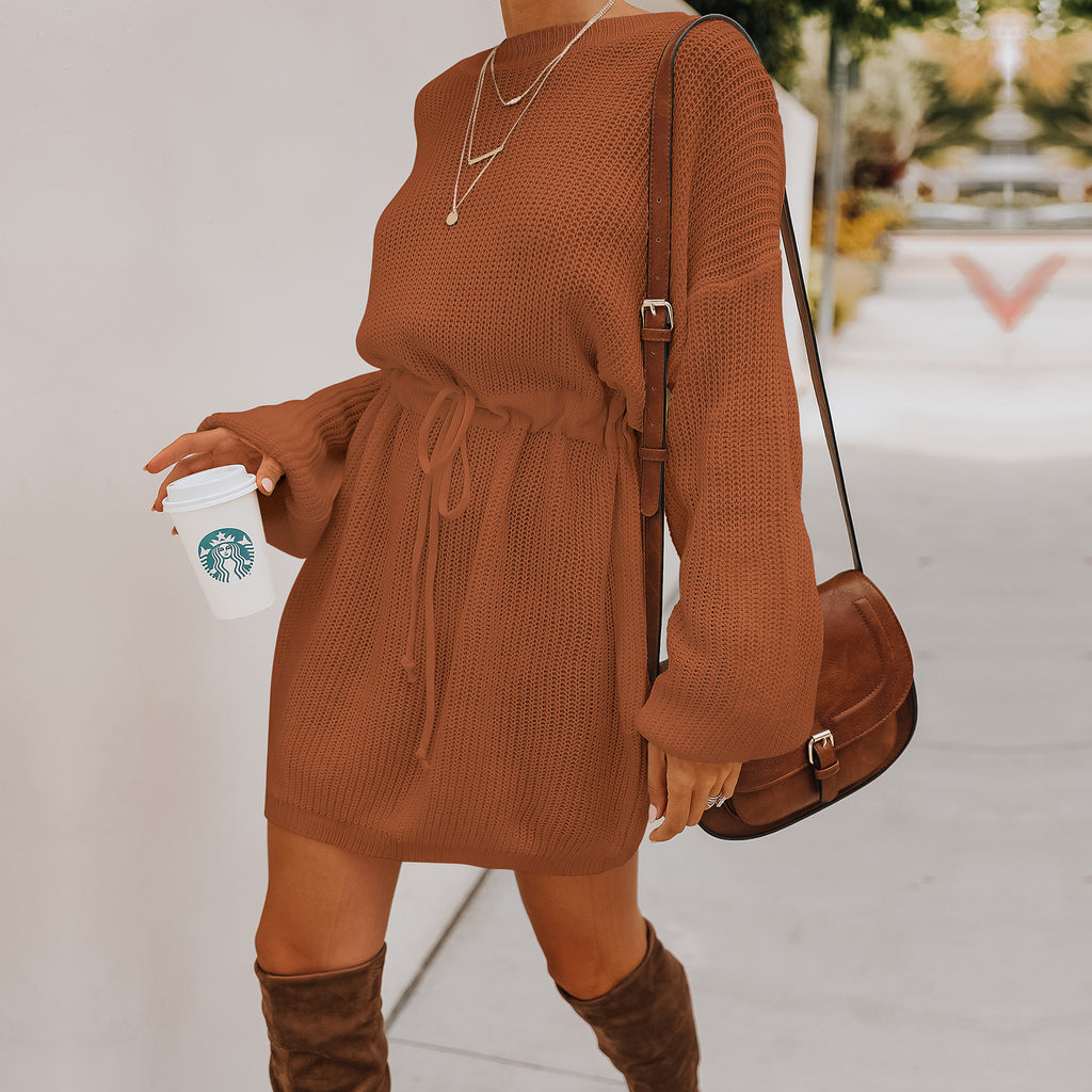 Women Knit Sweater Skirt Sweater