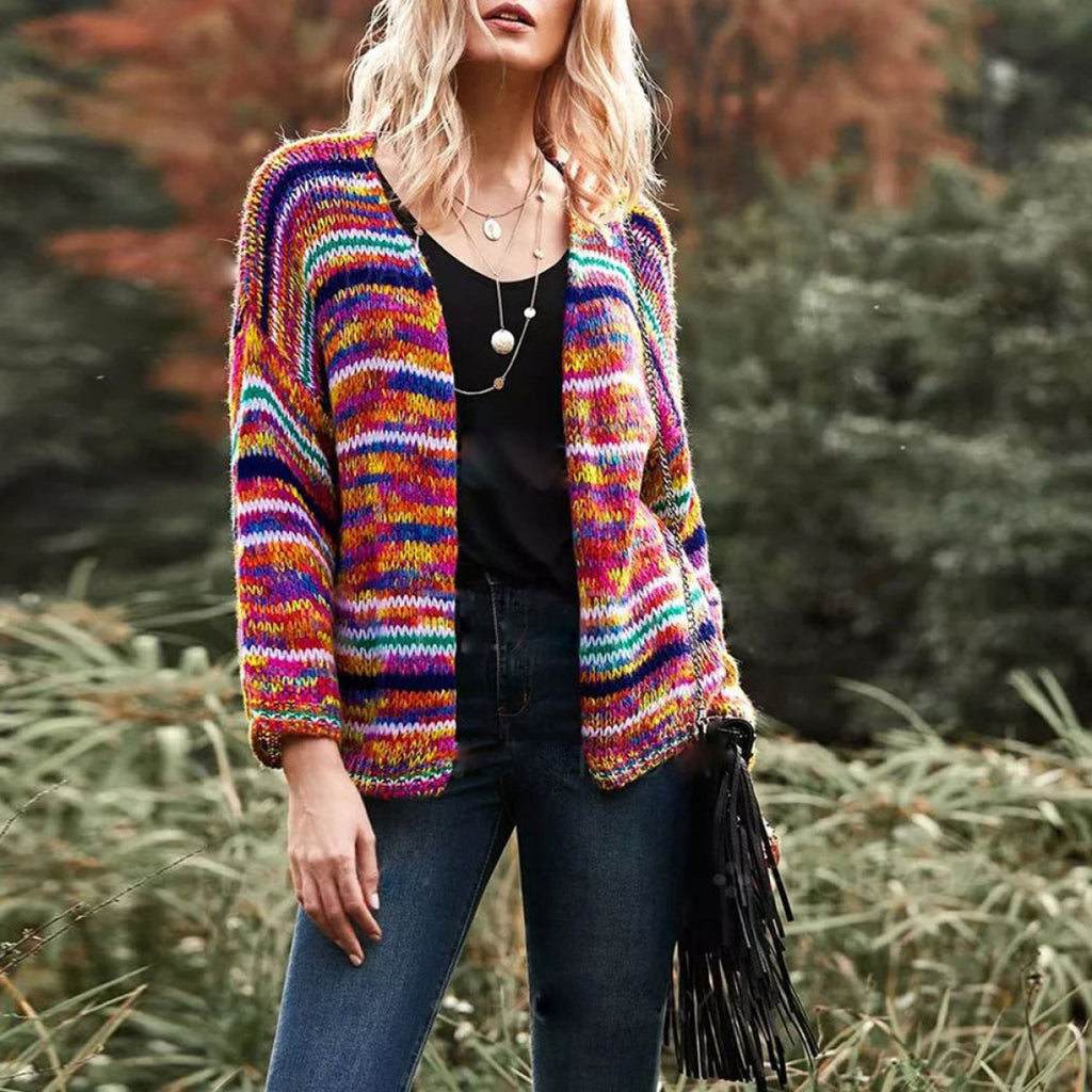 Women Knit Cardigan Loose Sweater