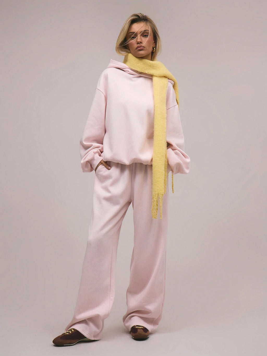 Oversized Wool Hooded Sweatshirt For Women