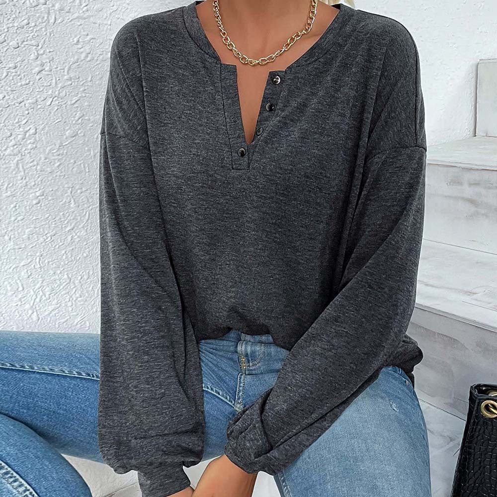 Casual All-Match Loose Long-Sleeve Top For Women