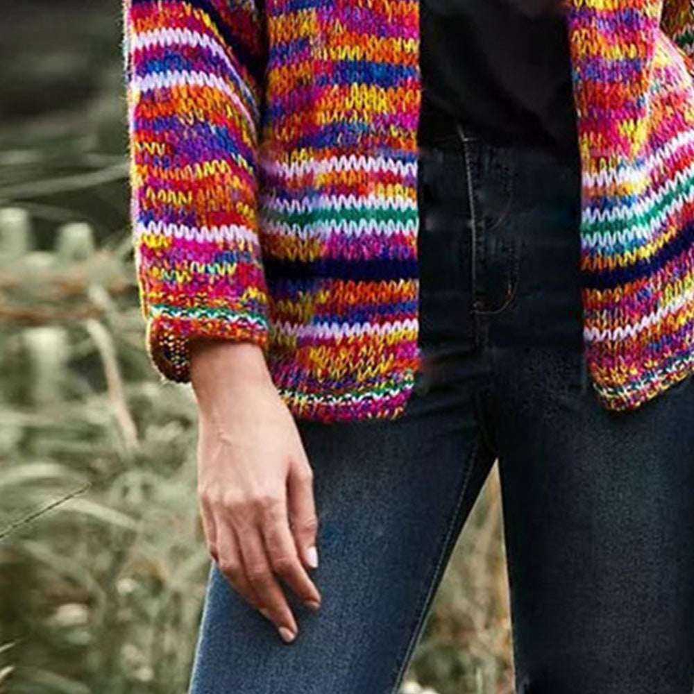Women Knit Cardigan Loose Sweater