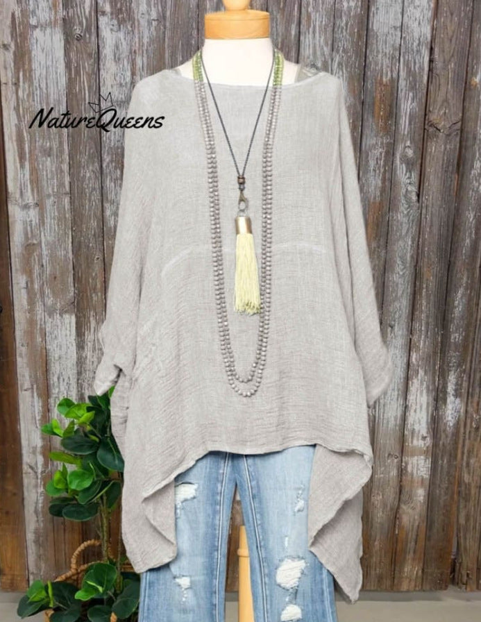 Casual Long Sleeve Loose 3D Digital Printing Women Round Neck Pullover T-shirt