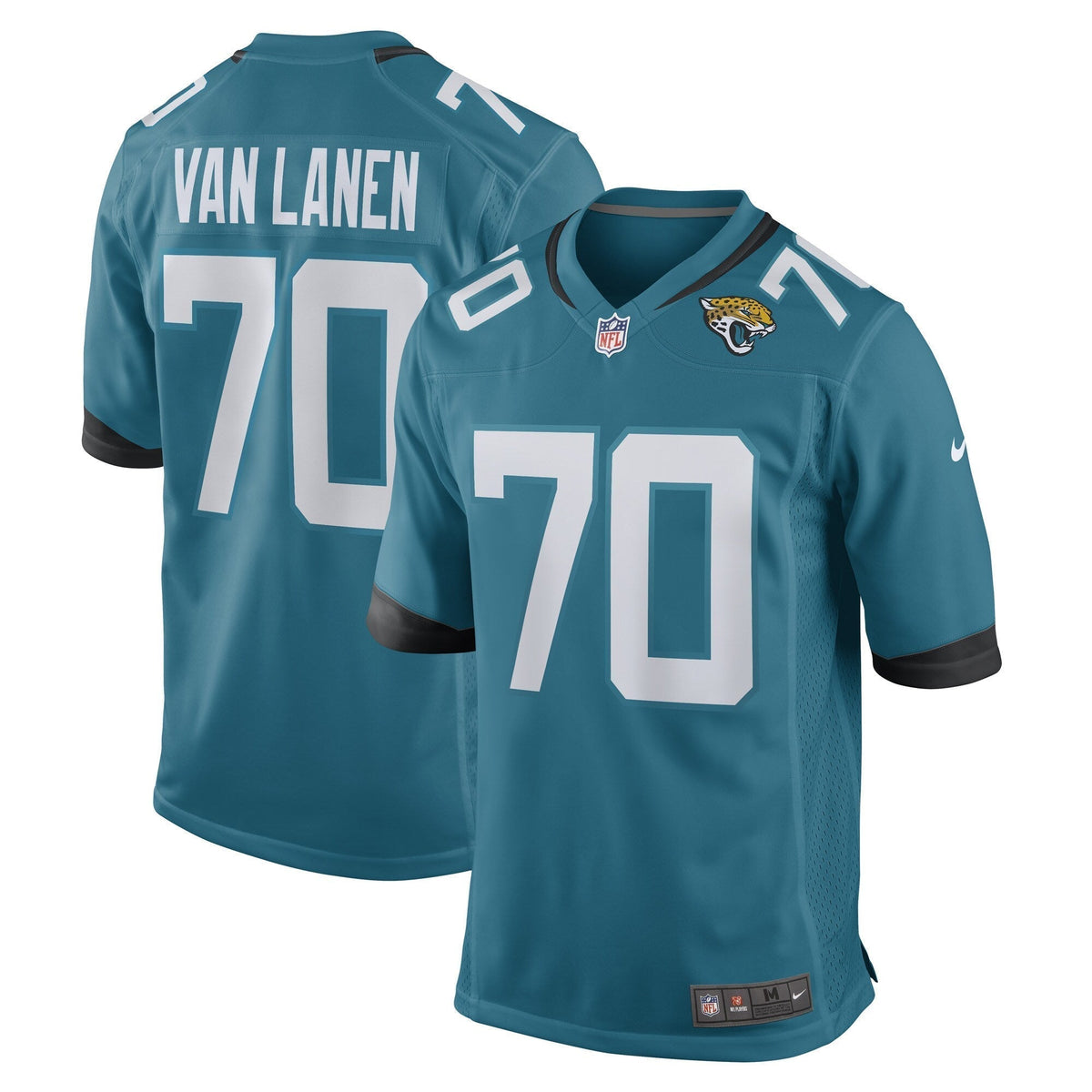 Cole Van Lanen Jacksonville Jaguars Nike Game   Jersey - Teal