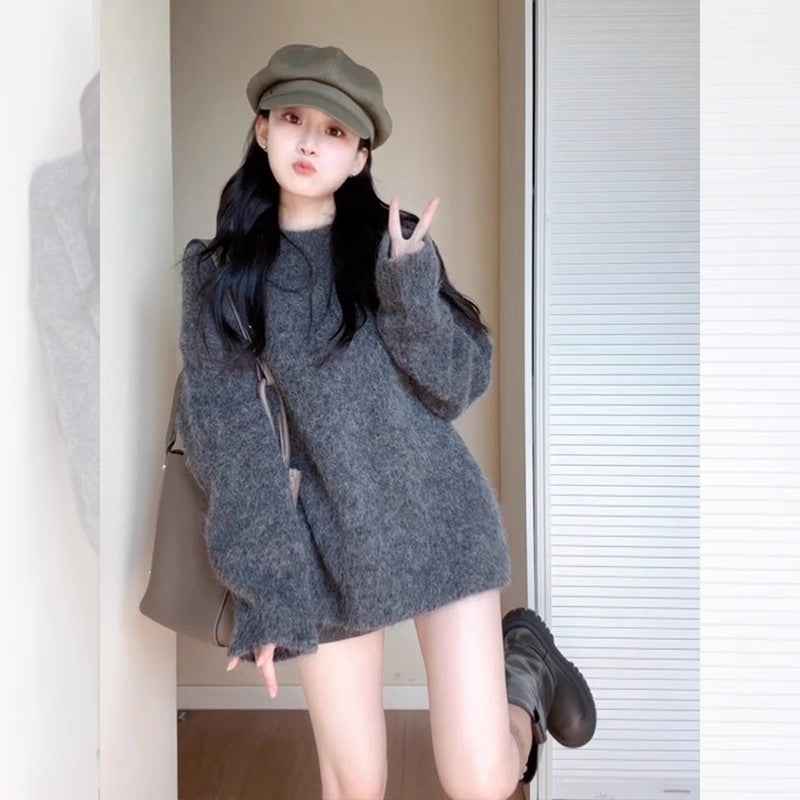 Loose Mid-length Sweater Women