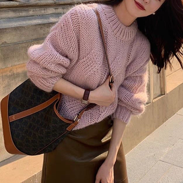 Women Knit Loose Sweater