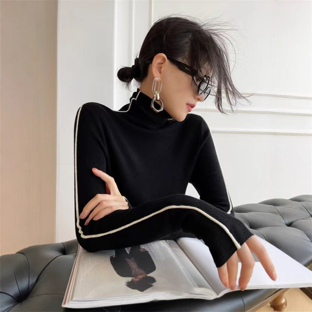 Women Knit Turtleneck Sweater