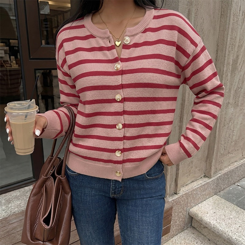 Fashionable Knitted Cardigan Sweater For Women