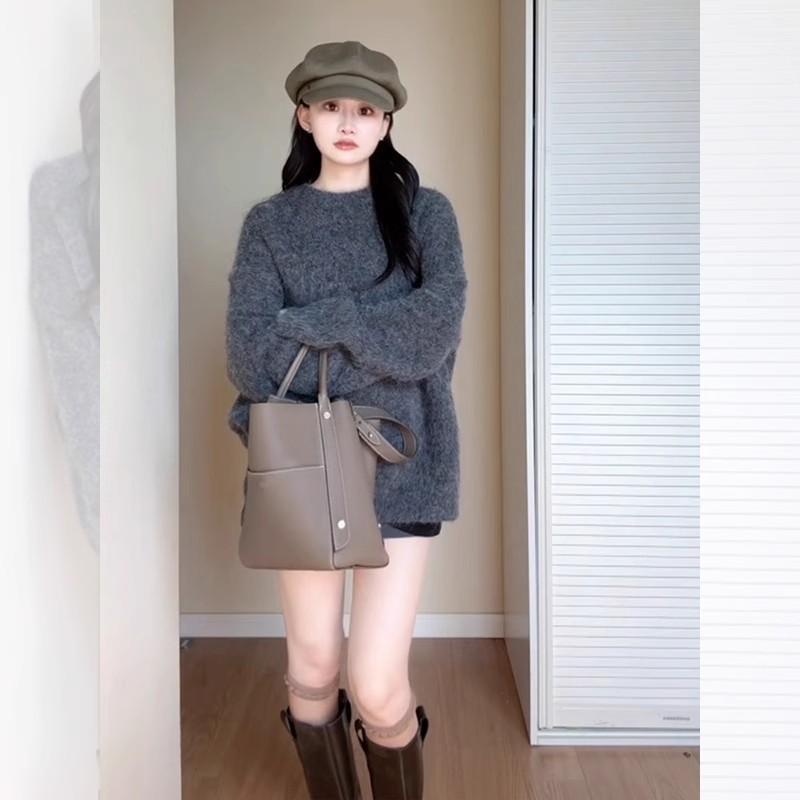 Loose Mid-length Sweater Women