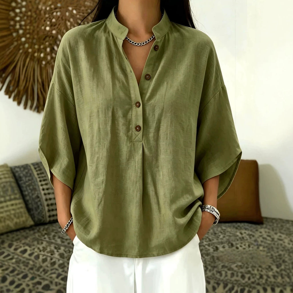 Fashionable Loose Batwing-Sleeve Top For Women