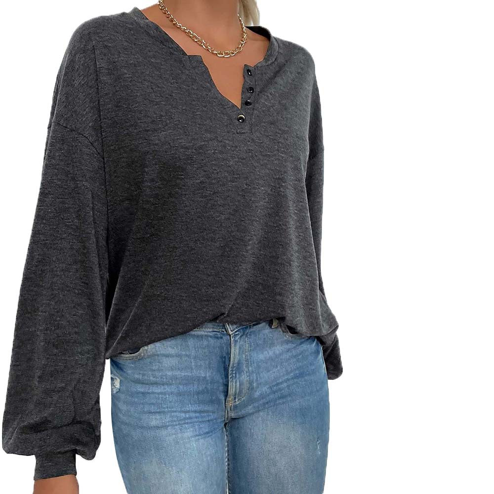 Casual All-Match Loose Long-Sleeve Top For Women