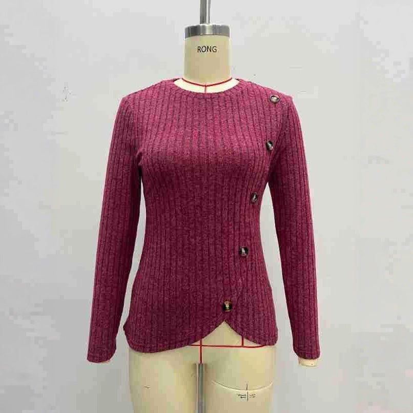 Ribbed Brushed-knit Sweater For Women