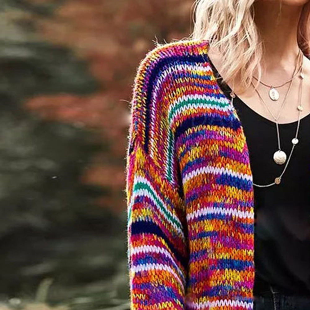 Women Knit Cardigan Loose Sweater