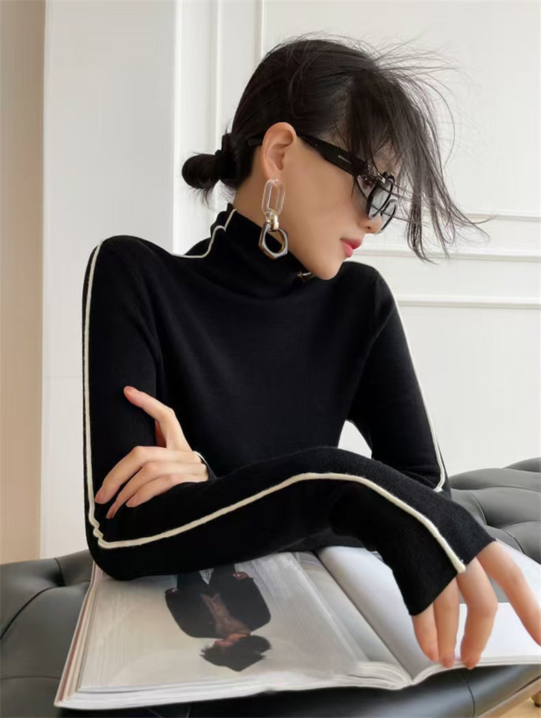 Women Knit Turtleneck Sweater
