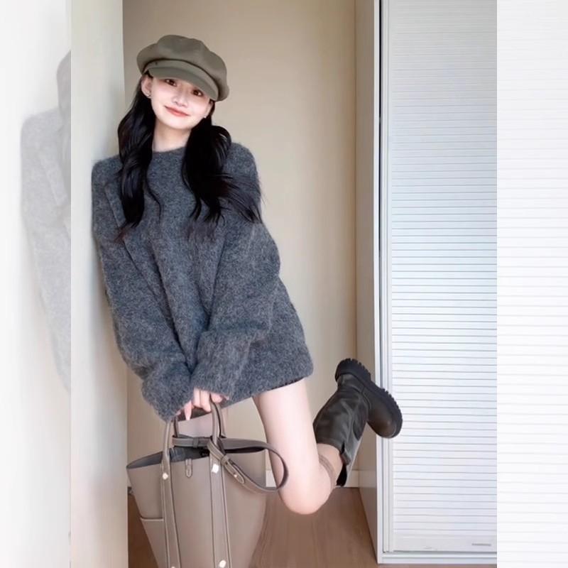 Loose Mid-length Sweater Women