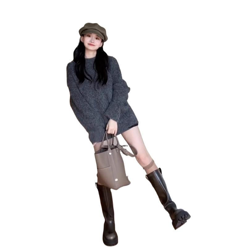 Loose Mid-length Sweater Women