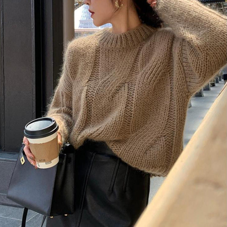 Women Knit Loose Sweater