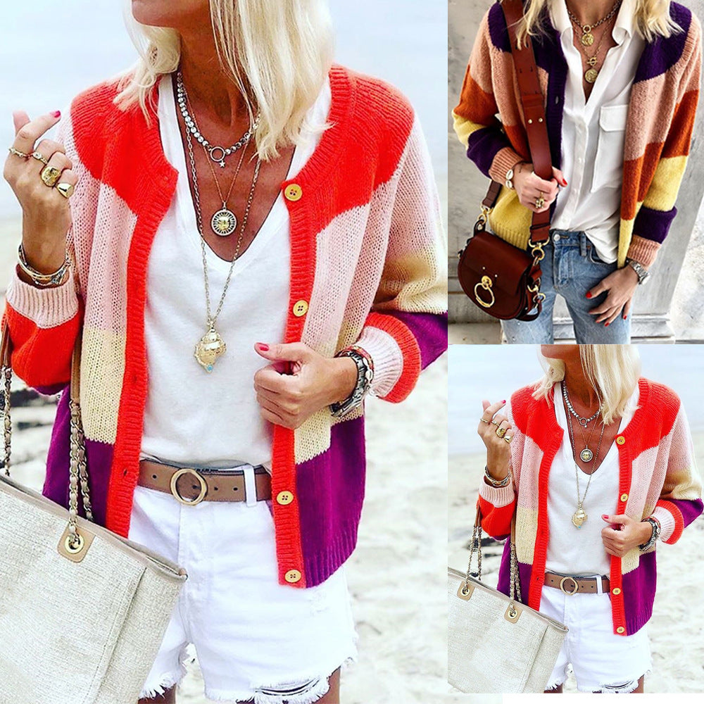 Knit Cardigan Jacket Sweater Women