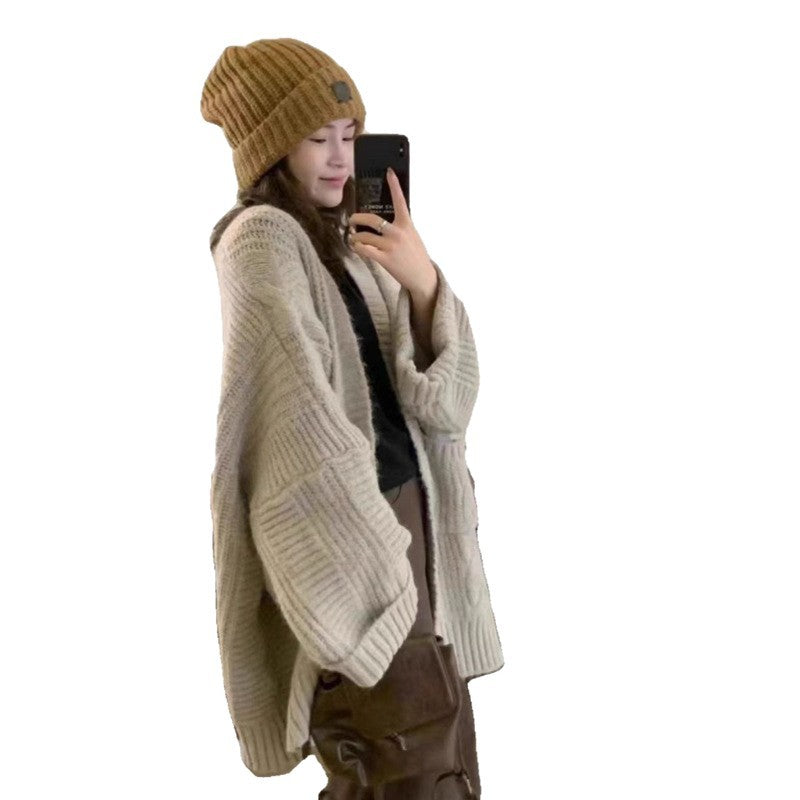 Loose Sweater Cardigan Coat For Women
