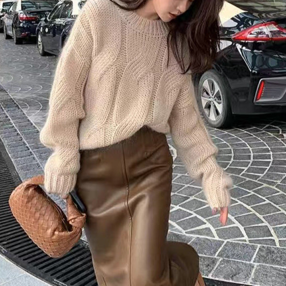Women Knit Loose Sweater