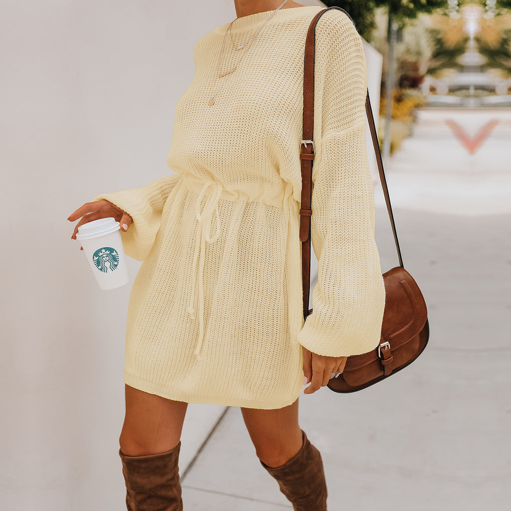 Women Knit Sweater Skirt Sweater