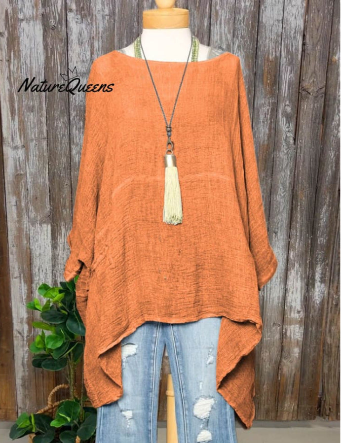 Casual Long Sleeve Loose 3D Digital Printing Women Round Neck Pullover T-shirt