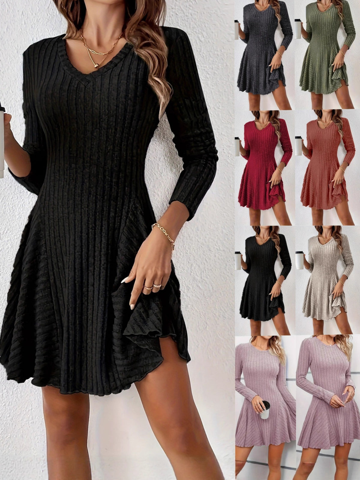 Women Solid Waffle Knit Pullover Tops Cowl Neck Asymmetric Button Decor Long Sleeve Loose Curved Hem Casual Shirts