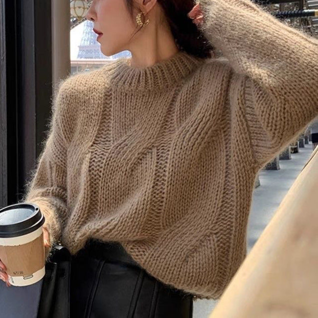 Women Knit Loose Sweater