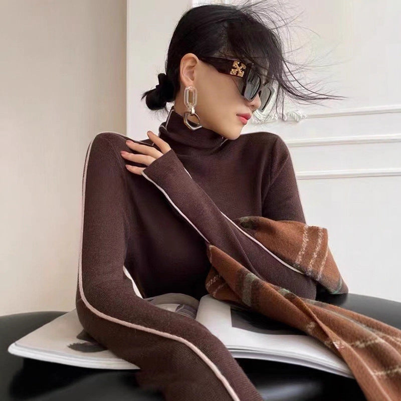 Women Knit Turtleneck Sweater