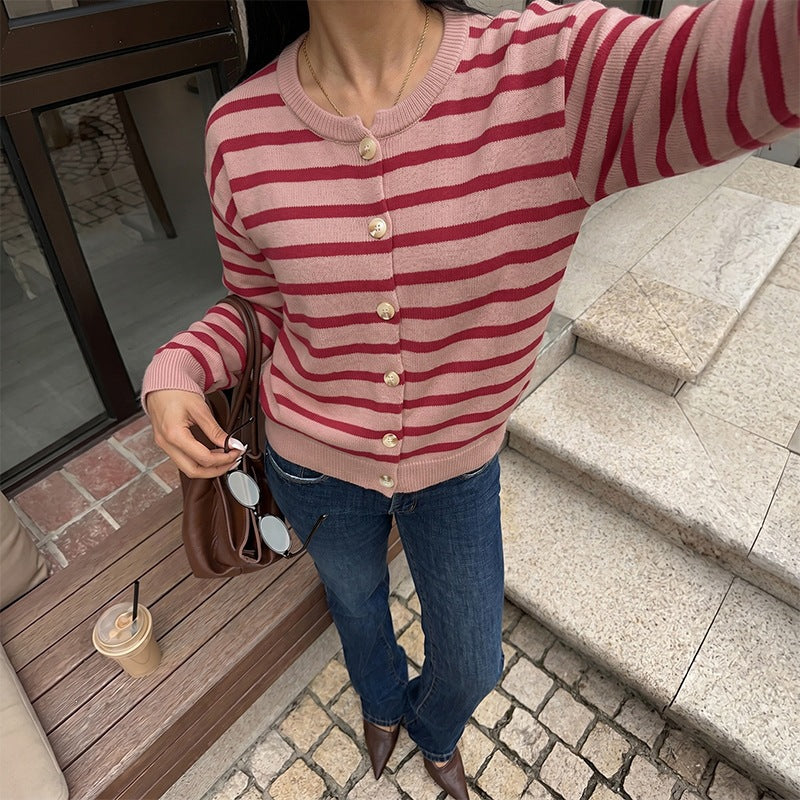 Fashionable Knitted Cardigan Sweater For Women