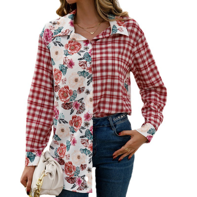 Casual Loose Single Breasted Shirt Top Women
