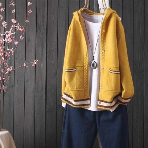 Women Knit Sweater Cardigan Sweater