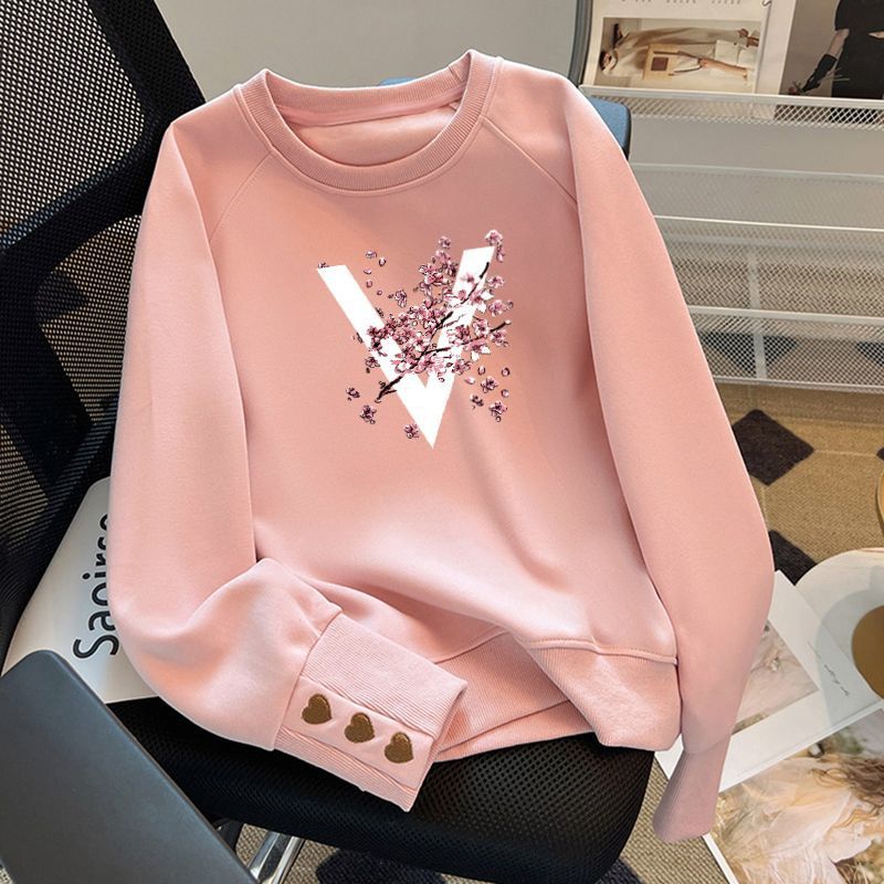 Versatile Crew-neck Sweatshirt For Women