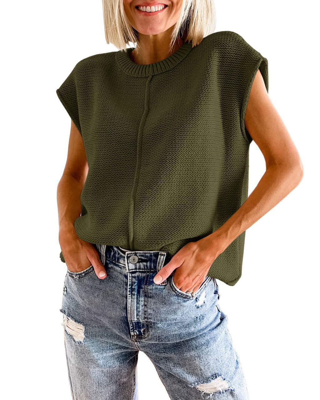Women Knit Loose Pullover Sweater