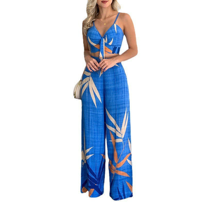 Printed Casual Pants Set For Women